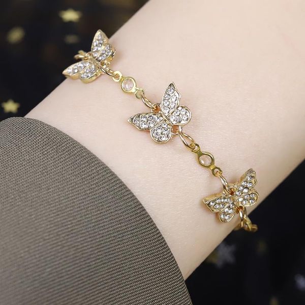 charm bracelets temperament simple ins wind butterfly ornaments bracelet female niche zircon adjustable jewelry wedding gift, Golden;silver
charm bracelets temperament simple ins wind butterfly ornaments bracelet female niche zircon adjustable jewelry wedding gift, Golden;silver