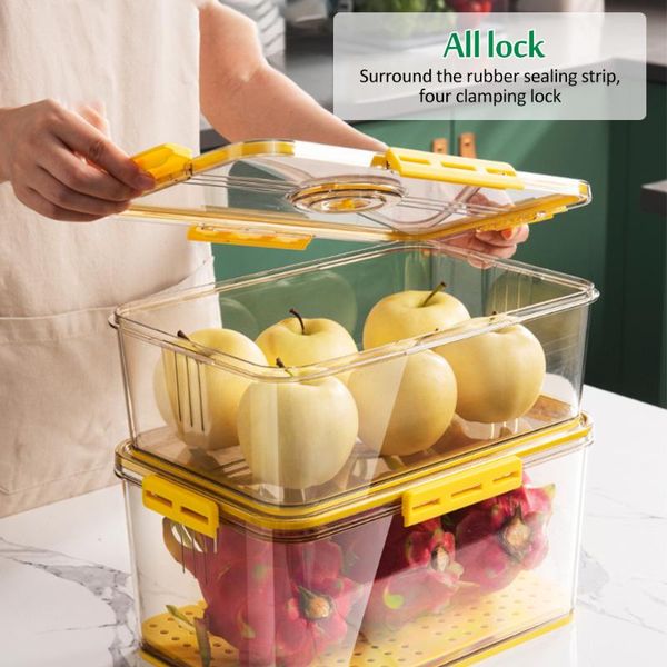 storage bottles & jars kitchen refrigerator food transparent container built-in partitions large-capacity crisper with lid leak-proof seal
storage bottles & jars kitchen refrigerator food transparent container built-in partitions large-capacity crisper with lid leak-proof seal