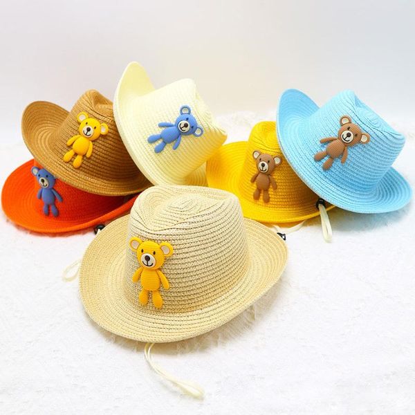 wide brim hats 2021 summer hat beach straw for kids girls boy baby sombreros de sol sun cowboy caps gorro cappelli sole cap, Blue;gray
wide brim hats 2021 summer hat beach straw for kids girls boy baby sombreros de sol sun cowboy caps gorro cappelli sole cap, Blue;gray
