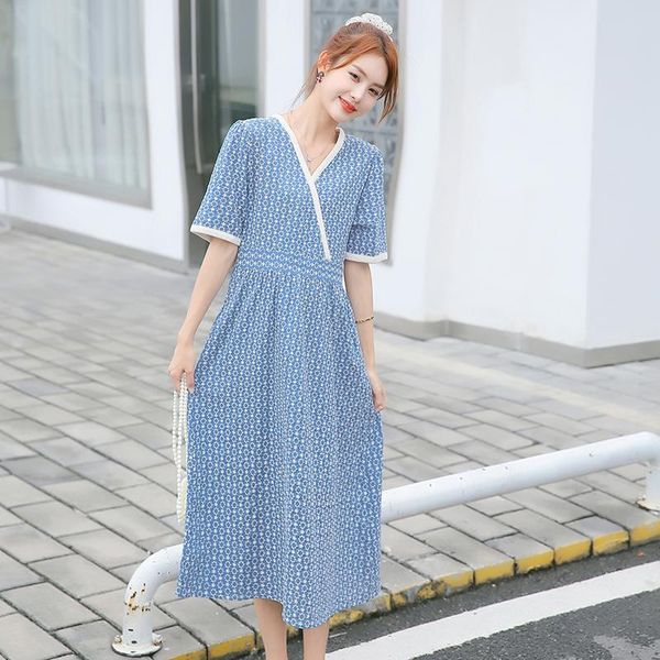 maternity dresses 46012# dress summer cotton short sleeves loose midi embroidery plus size pregnancy pregnant women, White
maternity dresses 46012# dress summer cotton short sleeves loose midi embroidery plus size pregnancy pregnant women, White
