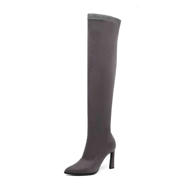 boots qutaa mulheres moda sapatos de salto alto botas longas outono pontas do dedo pé inverno sobre o joelho da hi8j, Black
boots qutaa mulheres moda sapatos de salto alto botas longas outono pontas do dedo pé inverno sobre o joelho da hi8j, Black