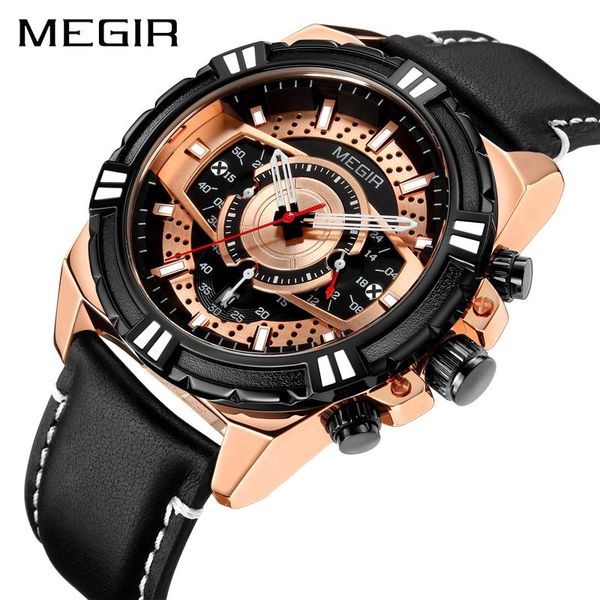 wristwatches megir quartz watch mens watches men causal leather waterproof sport chronograph relogio masculino 2118g, Slivery;brown
wristwatches megir quartz watch mens watches men causal leather waterproof sport chronograph relogio masculino 2118g, Slivery;brown