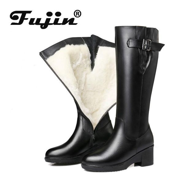 boots fujin warm wool women snow fur shoes plush flat bottom high platform for genuine leather winter, Black
boots fujin warm wool women snow fur shoes plush flat bottom high platform for genuine leather winter, Black