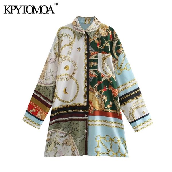 women fashion oversized patchwork chain print blouse vintage long sleeve button-up female shirts blusas chic 210420, White
women fashion oversized patchwork chain print blouse vintage long sleeve button-up female shirts blusas chic 210420, White