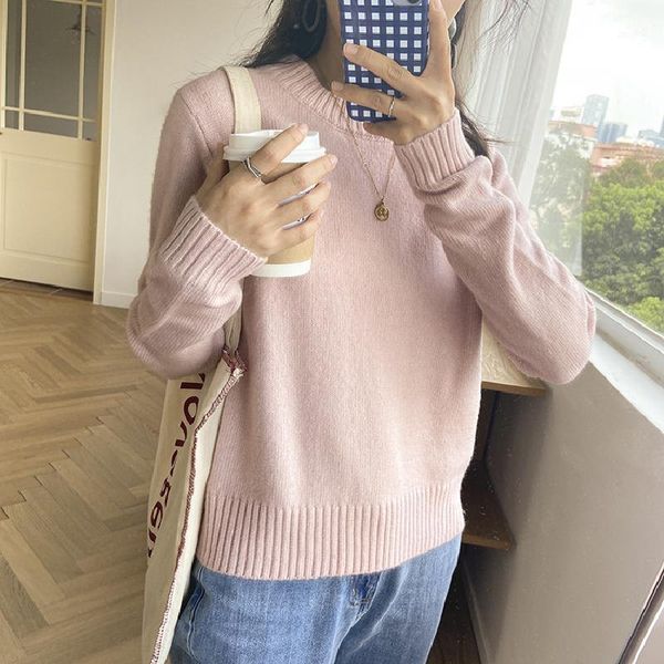 autumn women fresh and sweet sweater female round neck long sleeve ladies temperament pullovers girl women's sweaters, White;black
autumn women fresh and sweet sweater female round neck long sleeve ladies temperament pullovers girl women's sweaters, White;black