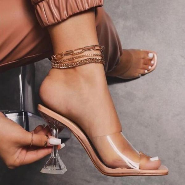 summer fashion sandals pvc crystal open toed high heels women transparent heel slippers pumps big size 43, Black
summer fashion sandals pvc crystal open toed high heels women transparent heel slippers pumps big size 43, Black