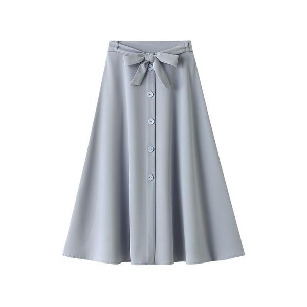 skirts woman 2021 spring summer high waist bow belt drape twill a line mid calf falda female solid color front buttons sun skirt, Black
skirts woman 2021 spring summer high waist bow belt drape twill a line mid calf falda female solid color front buttons sun skirt, Black
