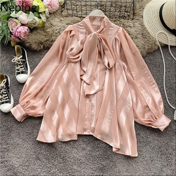 women shirt neploe bow tie blouse lantern long sleeve shirts korean clothes elegant work fashion autumn chiffon blusas, White
women shirt neploe bow tie blouse lantern long sleeve shirts korean clothes elegant work fashion autumn chiffon blusas, White