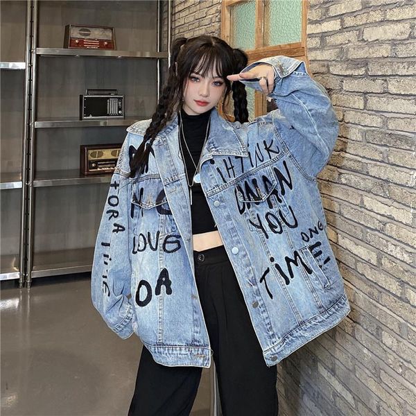 spring and autumn 2021 harajuku korean version vintage embroidery letters versatile loose casual denim jacket women's jackets, Black;brown
spring and autumn 2021 harajuku korean version vintage embroidery letters versatile loose casual denim jacket women's jackets, Black;brown