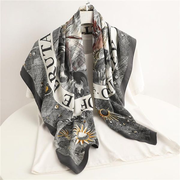 scarves summer design hair wrap headscarf square scarf for women print shawl neckerchief female headband foulard twill hijab bandana, Blue;gray
scarves summer design hair wrap headscarf square scarf for women print shawl neckerchief female headband foulard twill hijab bandana, Blue;gray