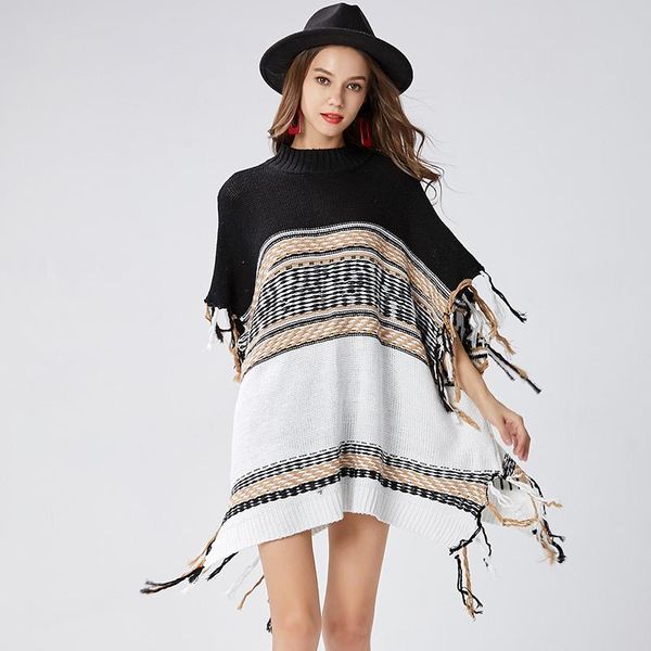 women's sweaters sweater shirt women jumper 2021 autumn oversized short sleeve tassel knitwear stripe loose female pullover, White;black
women's sweaters sweater shirt women jumper 2021 autumn oversized short sleeve tassel knitwear stripe loose female pullover, White;black
