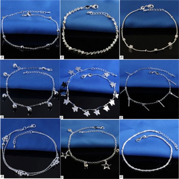 selling stamped 925 sterling silver anklets for womens simple beads chain anklet ankle foot jewelry, Red;blue
selling stamped 925 sterling silver anklets for womens simple beads chain anklet ankle foot jewelry, Red;blue