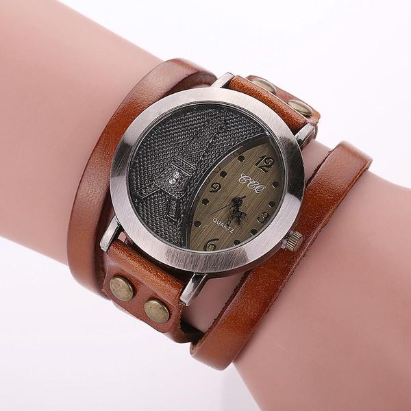wristwatches vintage bracelets for women geneva couple wrist watch punk winding genuine cowhide eiffel tower digital dial mens quartz watche, Slivery;brown
wristwatches vintage bracelets for women geneva couple wrist watch punk winding genuine cowhide eiffel tower digital dial mens quartz watche, Slivery;brown