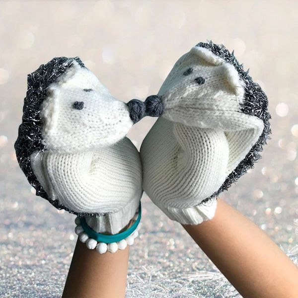 five fingers gloves women winter without knitting wool cute warm mittens fingerless cartoon hedgehog, Blue;gray
five fingers gloves women winter without knitting wool cute warm mittens fingerless cartoon hedgehog, Blue;gray