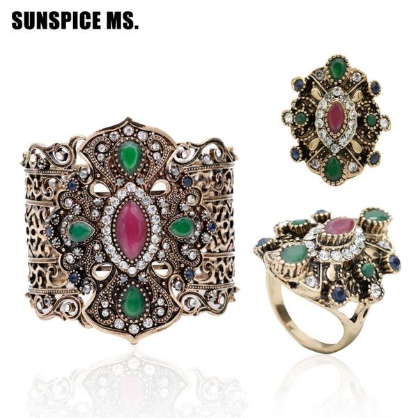 earrings & necklace 2pcs turkish women bracelet&ring jewelry sets big flower bangle cuff antique gold color resin ring wedding ethnic, Silver
earrings & necklace 2pcs turkish women bracelet&ring jewelry sets big flower bangle cuff antique gold color resin ring wedding ethnic, Silver