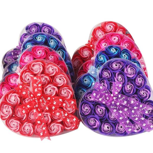 decorative flowers & wreaths 24pcs heart soap rose scented bath body petal flower case wedding decoration gift festival 2021
decorative flowers & wreaths 24pcs heart soap rose scented bath body petal flower case wedding decoration gift festival 2021
