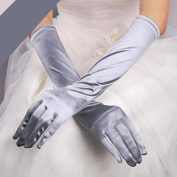five fingers gloves 2021 women stretch halloween satin long ladies elegant vintage evening party prom black white, Blue;gray
five fingers gloves 2021 women stretch halloween satin long ladies elegant vintage evening party prom black white, Blue;gray