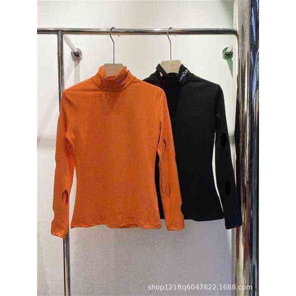 p home 21 early autumn leisure simple letter high neck bottomed shirt with inner and outer top, Black
p home 21 early autumn leisure simple letter high neck bottomed shirt with inner and outer top, Black