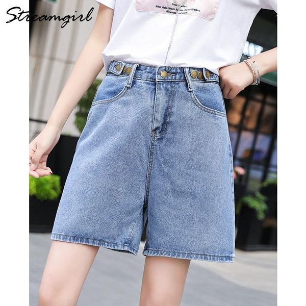 women's shorts streamgirl denim summer woman 2021 wide leg short pants loose jeans high waist for women, White;black
women's shorts streamgirl denim summer woman 2021 wide leg short pants loose jeans high waist for women, White;black