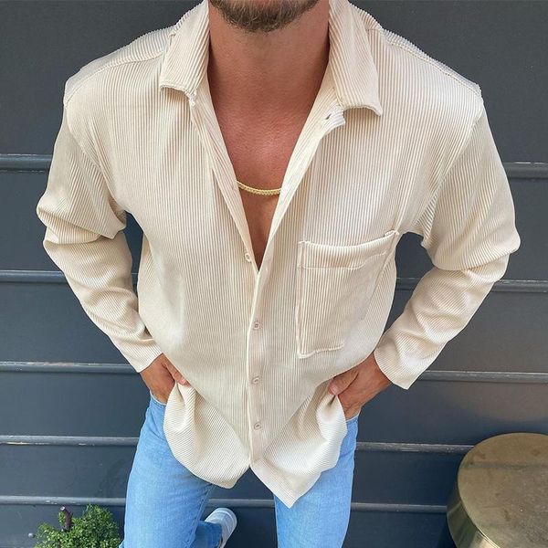 men's casual shirts patch pocket design long sleeve solid shirt fashion men turn-down collar button cardigan autumn mens corduroy, White;black
men's casual shirts patch pocket design long sleeve solid shirt fashion men turn-down collar button cardigan autumn mens corduroy, White;black