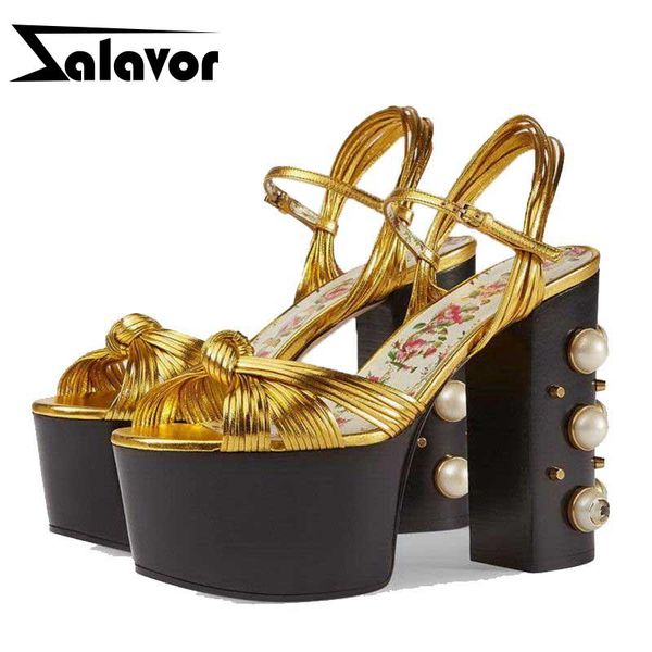 women high heel sandals string beads platform thick heels fashion brand party shoes size 34-42, Black
women high heel sandals string beads platform thick heels fashion brand party shoes size 34-42, Black
