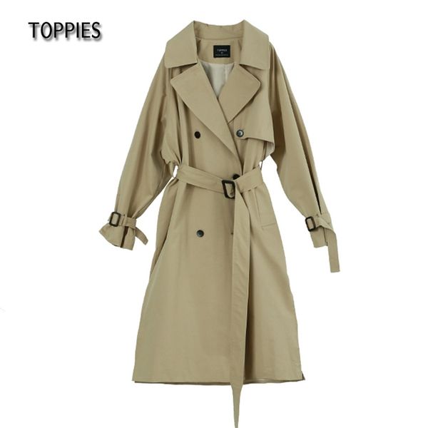 ies long trench coat 100% cotton loose oversized women's trench coat double-breasted belted lady cloak windbreaker 210812, Tan;black
ies long trench coat 100% cotton loose oversized women's trench coat double-breasted belted lady cloak windbreaker 210812, Tan;black