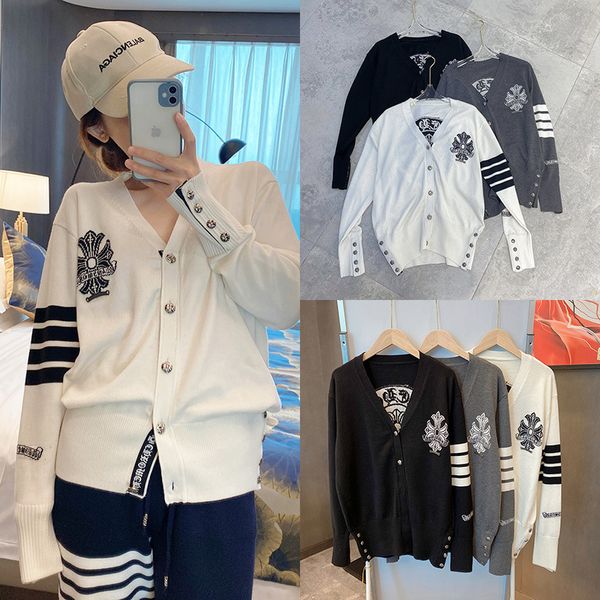 tb crowe cardigan women's 2021 autumn new korean casual loose short v-neck knitted coat, White
tb crowe cardigan women's 2021 autumn new korean casual loose short v-neck knitted coat, White