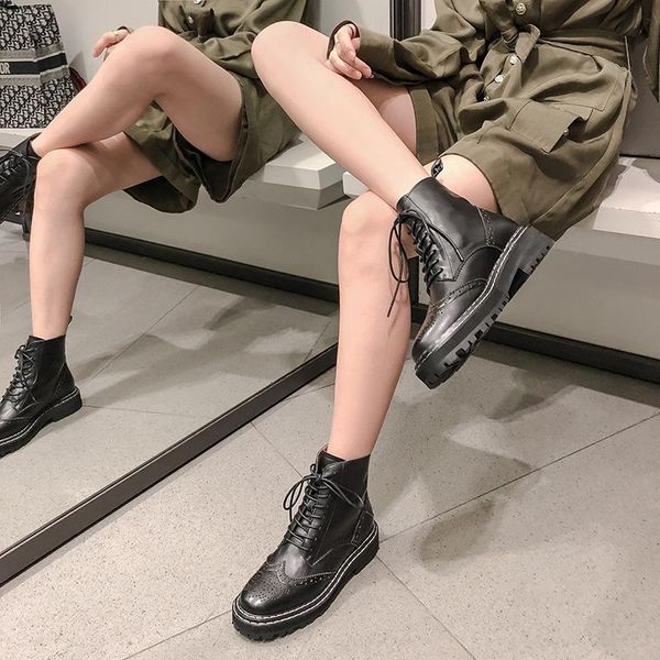 boots genuine leather bandage school locomotive short 2021 thick bottom cloth carving flat, Black
boots genuine leather bandage school locomotive short 2021 thick bottom cloth carving flat, Black