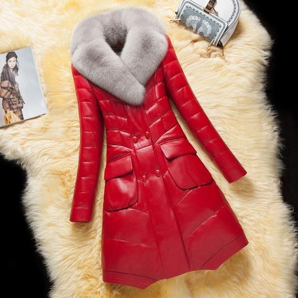 women's leather & faux pu plus size jacket coat winter women fashion long section thickening slim cotton outwear 2021 fur clothes parka, Black
women's leather & faux pu plus size jacket coat winter women fashion long section thickening slim cotton outwear 2021 fur clothes parka, Black