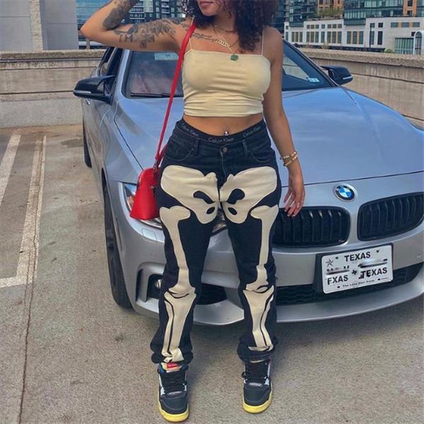 low waist slim jeans y2k womens capri grunge black casual denim pencil pants bones printed safari trousers autumn punk streetwear, Black;white
low waist slim jeans y2k womens capri grunge black casual denim pencil pants bones printed safari trousers autumn punk streetwear, Black;white