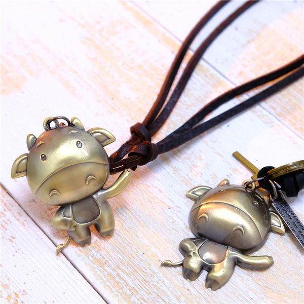 chains han edition fashion necklace lovely cartoon calf style restoring ancient ways is contracted cowhide rope, Silver
chains han edition fashion necklace lovely cartoon calf style restoring ancient ways is contracted cowhide rope, Silver