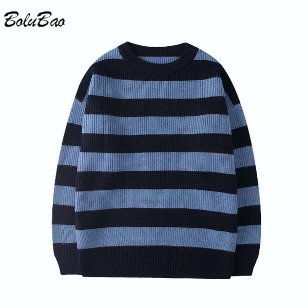 men's sweaters bolubao autumn round neck sweater korean casual loose knit pullover youth trendy striped men, White;black
men's sweaters bolubao autumn round neck sweater korean casual loose knit pullover youth trendy striped men, White;black