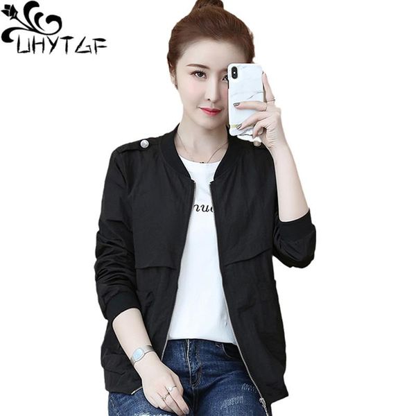 women's jackets uhytgf womens spring jacket solid wild casual student short coat long-sleeved loose thin plus size outwear female chaqu, Black;brown
women's jackets uhytgf womens spring jacket solid wild casual student short coat long-sleeved loose thin plus size outwear female chaqu, Black;brown