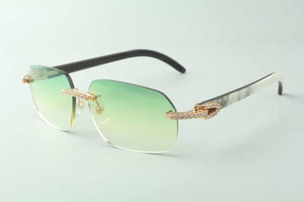 direct sales medium diamond sunglasses 3524024 with mixed buffalo horn temples designer glasses, size: 18-140 mm, White;black
direct sales medium diamond sunglasses 3524024 with mixed buffalo horn temples designer glasses, size: 18-140 mm, White;black