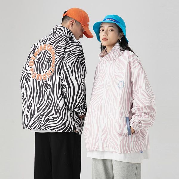 men's jackets youth autumn men loose zebra-print coat student stand collar lovers casual garment hip hop streetwear, Black;brown
men's jackets youth autumn men loose zebra-print coat student stand collar lovers casual garment hip hop streetwear, Black;brown