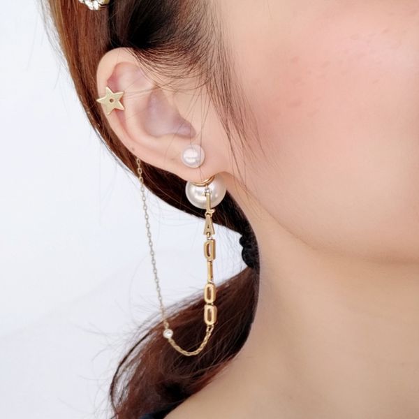 special offer 70% off luxury jewelry letter pearl ear clip one piece super fairy earrings personality trend wu jinyan wang ziwen same style, Golden
special offer 70% off luxury jewelry letter pearl ear clip one piece super fairy earrings personality trend wu jinyan wang ziwen same style, Golden