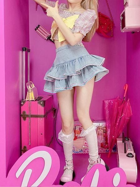 skirts high waist denim puff skirt cute sweet girl light blue mini cake ball gown, Black
skirts high waist denim puff skirt cute sweet girl light blue mini cake ball gown, Black