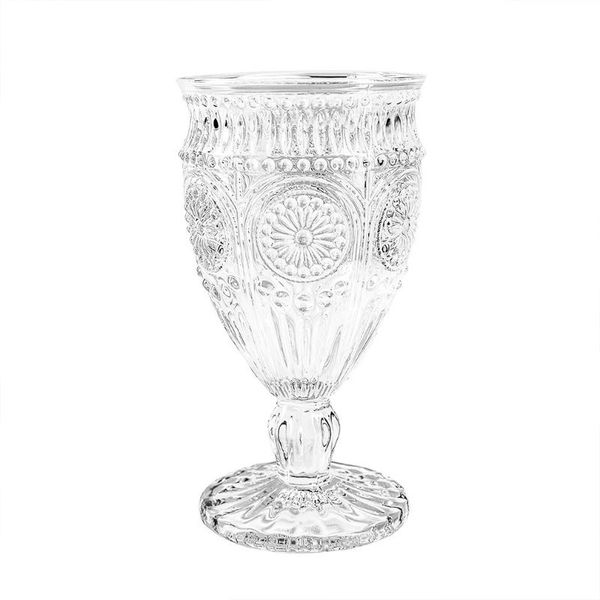 wine glasses sturdy glass sunflower water cup milk embossed footed goblets goblet for party
wine glasses sturdy glass sunflower water cup milk embossed footed goblets goblet for party