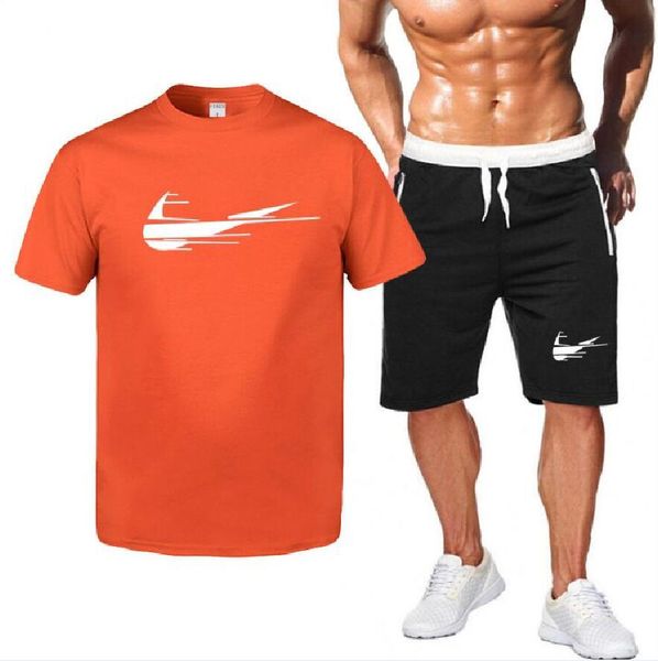2 piece set men fashion summer brand print sweatshirt tracksuit jogging basketball set+shorts casual tee shirts sport suit, Gray
2 piece set men fashion summer brand print sweatshirt tracksuit jogging basketball set+shorts casual tee shirts sport suit, Gray