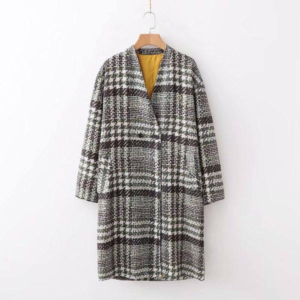 women's suits & blazers women 2021 fashion v-neck vintage chic double breasted pockets plaid tweed long coat sleeve outerwear casual lo, White;black
women's suits & blazers women 2021 fashion v-neck vintage chic double breasted pockets plaid tweed long coat sleeve outerwear casual lo, White;black