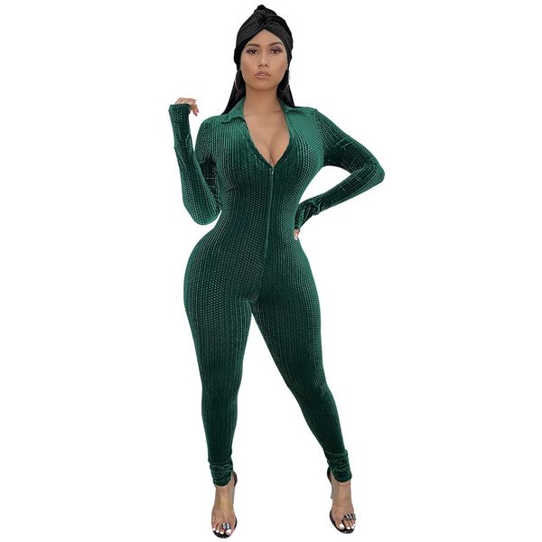 kombinezon damski elegancki jumpsuit women winter deep v-neck long sleeve skinny playsuits zipper casual one piece romper mujer 210414, Black;white
kombinezon damski elegancki jumpsuit women winter deep v-neck long sleeve skinny playsuits zipper casual one piece romper mujer 210414, Black;white
