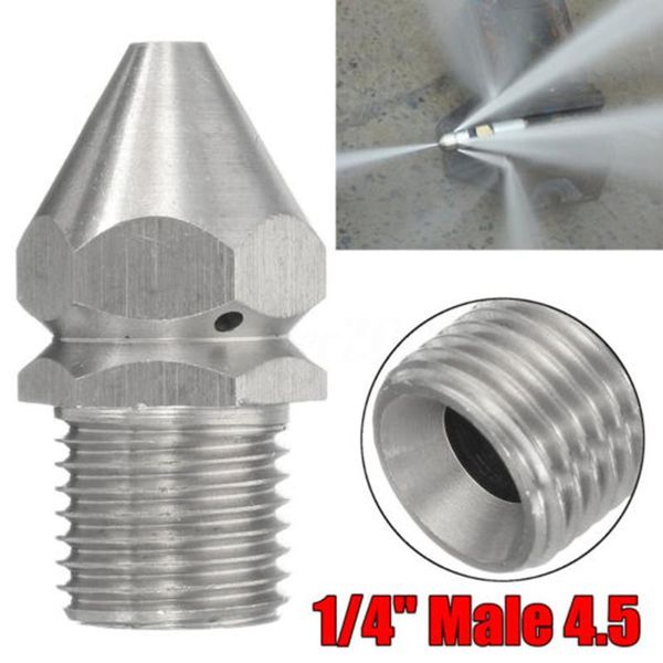 watering equipments 1/4'' high pressure washer drain pipe sewer rural soil cleaning jetter nozzle 4 nozzles stainless steel 303
watering equipments 1/4'' high pressure washer drain pipe sewer rural soil cleaning jetter nozzle 4 nozzles stainless steel 303