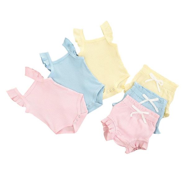 clothing sets summer toddler baby girls boys 2pcs clothes solid knit ruffle sleeve bodysuit shorts 0-18m, White
clothing sets summer toddler baby girls boys 2pcs clothes solid knit ruffle sleeve bodysuit shorts 0-18m, White