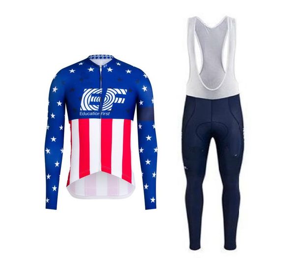 racing sets spring summer 2021 ef education first team usa men's cycling jersey long sleeve bicycle clothing with bib pants ropa ciclis, Black;blue
racing sets spring summer 2021 ef education first team usa men's cycling jersey long sleeve bicycle clothing with bib pants ropa ciclis, Black;blue