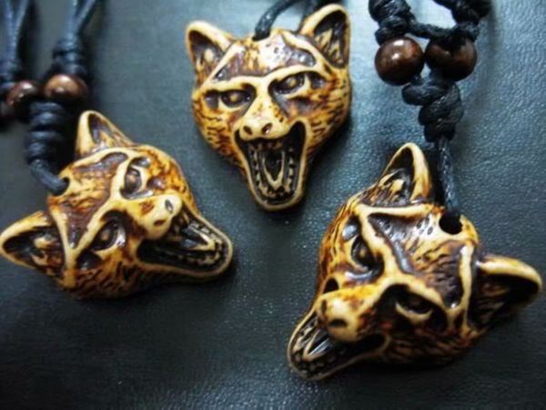15 pcs classic cool imitation vintage tibetan yak bone carved wolf surfer cord necklace amulet gift personalized accessories punk jewelry gi, Silver
15 pcs classic cool imitation vintage tibetan yak bone carved wolf surfer cord necklace amulet gift personalized accessories punk jewelry gi, Silver