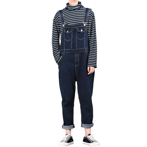 men's jeans denim overalls for men retro slim bib pants stretch korean sling suspenders, Blue
men's jeans denim overalls for men retro slim bib pants stretch korean sling suspenders, Blue