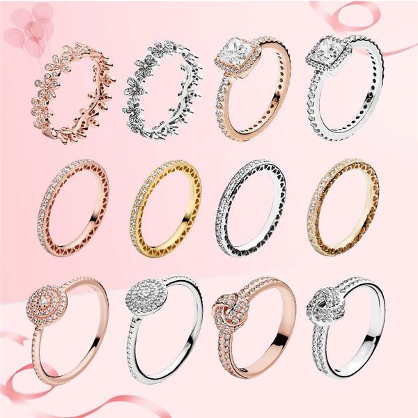cluster rings daisy flower love knot heart fine jewelry for women rose gold 925 sterling silver zircon stones pave setting 2021 trend, Golden;silver
cluster rings daisy flower love knot heart fine jewelry for women rose gold 925 sterling silver zircon stones pave setting 2021 trend, Golden;silver
