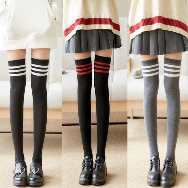 striped stockings women's warm thigh high socks fashion knee three-bar & hosiery, Black;white
striped stockings women's warm thigh high socks fashion knee three-bar & hosiery, Black;white