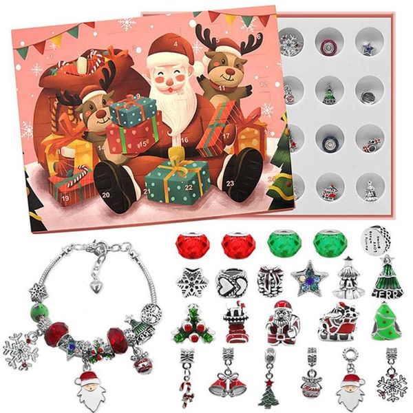 earrings & necklace christmas advent calendar themed diy charm jewelry bracelet making kit for girls present, Silver
earrings & necklace christmas advent calendar themed diy charm jewelry bracelet making kit for girls present, Silver