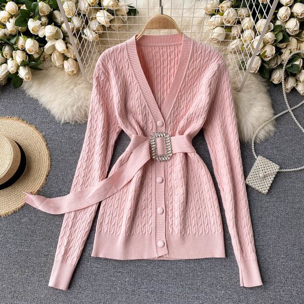 women's sweaters foamlina cardigan solid v-neck long sleeve buttons up knitted jacket casual loose coat with belt 8bsp, White;black
women's sweaters foamlina cardigan solid v-neck long sleeve buttons up knitted jacket casual loose coat with belt 8bsp, White;black
